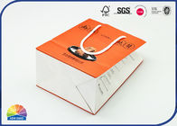 Cotton Handle 180gsm White Kraft Paper Bags Present Packaging