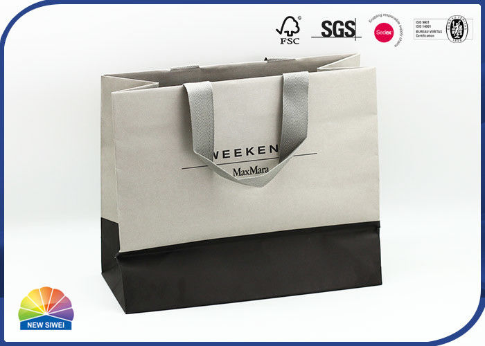 200gsm Specialty Paper Shopping Bags 2c Print With Wide Handles