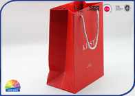 Recycled Luxury Handle Glossy Kraft Paper Gift Bag With Custom Logo