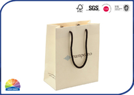Recyclable Cotton Handle Kraft Paper Bags For Perfume Packaging Soft Touch Thickness