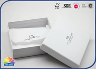 White Color Customized Printed Logo Luxury Paper Gift Box Matte Lamination