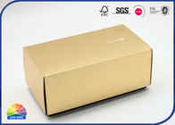 Luxury Golden Paper Cardboard Corrugated Packaging Box With E Flutes