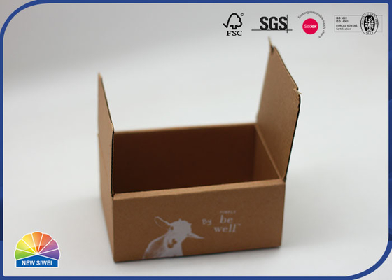 Kraft Paper Corrugated Mailer Box Matte Varnishing For Pet Bath Product