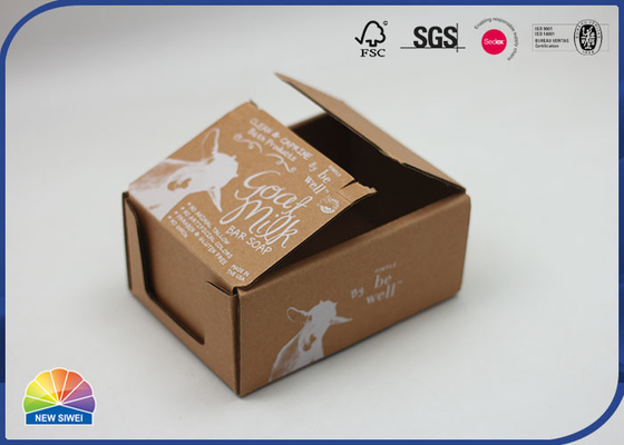 Kraft Paper Corrugated Mailer Box Matte Varnishing For Pet Bath Product