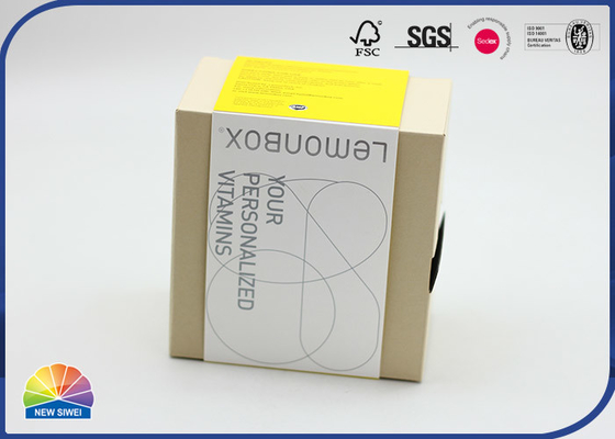 F Flute Corrugated Paper Box With Silver Foiling Sleeve Package
