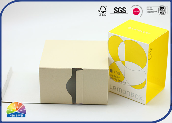 F Flute Corrugated Paper Box With Silver Foiling Sleeve Package