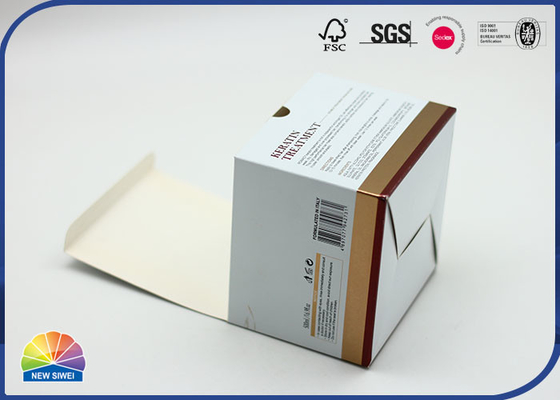 Custom Folding Gold Paper Gift Box With Embossing Matte Lamination