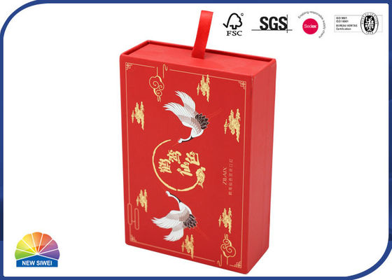 Ribbon Handle Lipstick Cardboard Drawer Paper Box