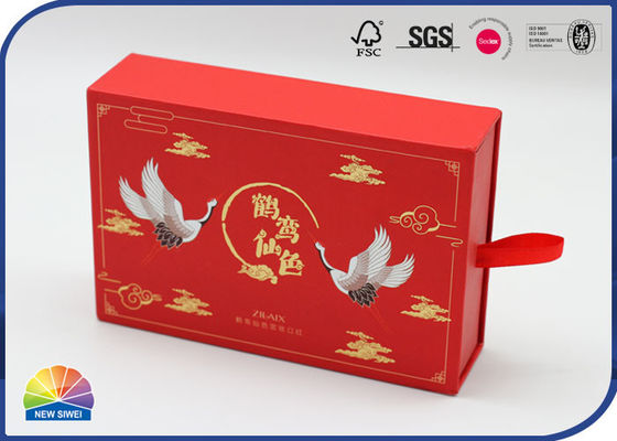Ribbon Handle Lipstick Cardboard Drawer Paper Box