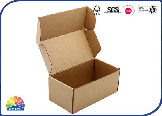 Logo Printed E Flute Kraft Paper Corrugated Mailer Box