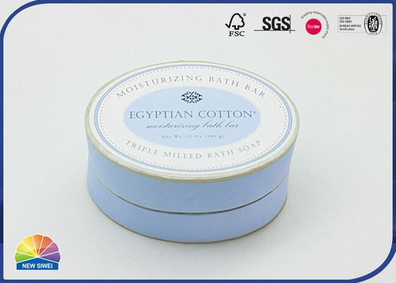 Printed Oval Soap Oblong Paper Package Tube Matte Lamination Customized Size