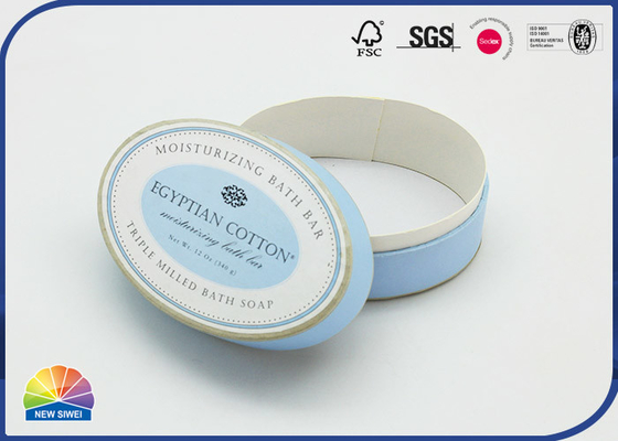 Printed Oval Soap Oblong Paper Package Tube Matte Lamination Customized Size