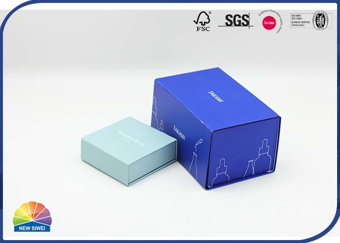 Gloss Varnishing Hinged Lid Gift Box Kraft Paper Customized CMYK Printing