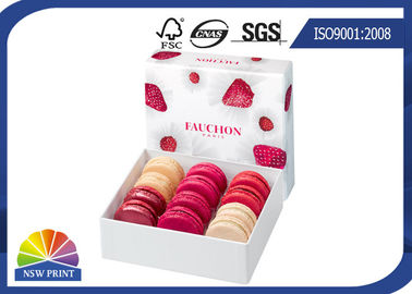 Eco-Friendy κιβώτιο δώρων χαρτονιού για Macarons/τα φανταχτερά κιβώτια δώρων επιδορπίων εγγράφου συσκευάζοντας