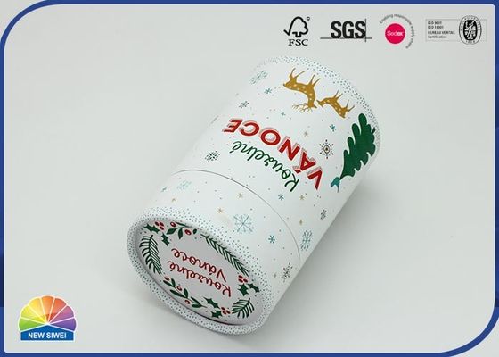 Πλήρες κιβώτιο δώρων Χριστουγέννων σωλήνων εγγράφου δώρων ελασματοποίησης μεταλλινών τυπωμένων υλών χρώματος