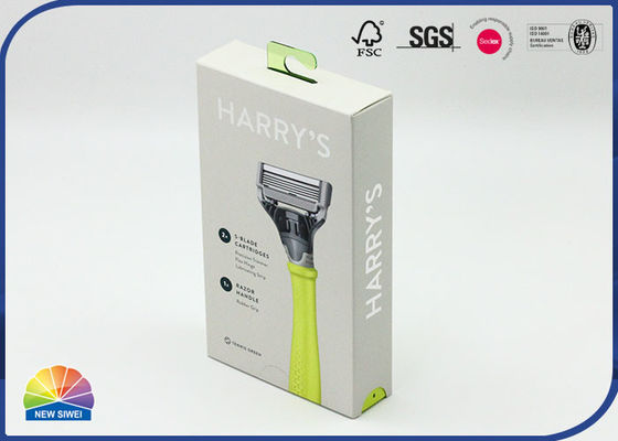 Ματ Πλαστικοποίηση Razor Package Συρταριέρα Χάρτινο Κουτί με Πλαστικό Γάντζο