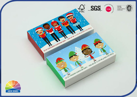 Συσκευασία γλυκών 182 gsm Ασημένιο Slide Paper Box Ανακυκλωμένο υλικό