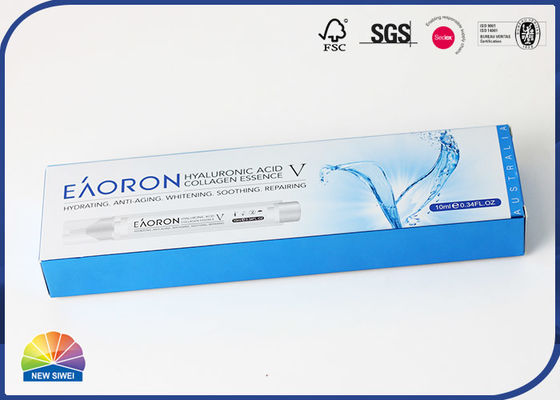 382gsm το ασημένιο έγγραφο που διπλώνει τη UV αποτύπωση σε ανάγλυφο τυπωμένων υλών ορθογωνίων κιβωτίων χαρτοκιβωτίων τελειώνει